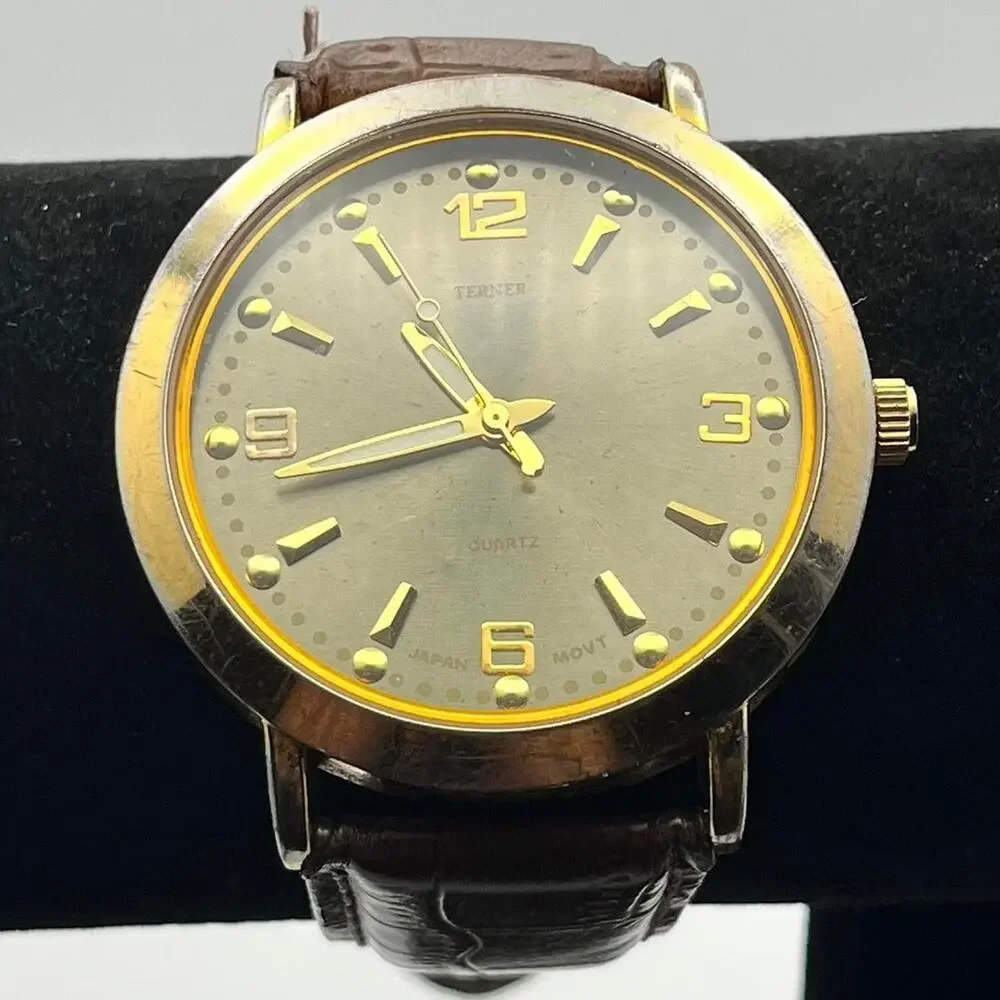 Gold mens watch